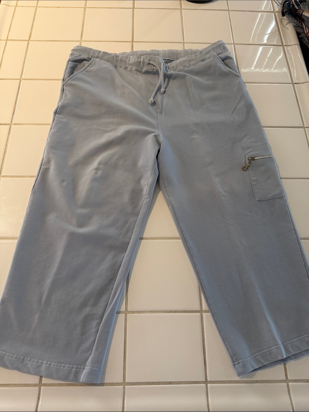 Mudd Sport capri Pants L light blue 🐈‍⬛